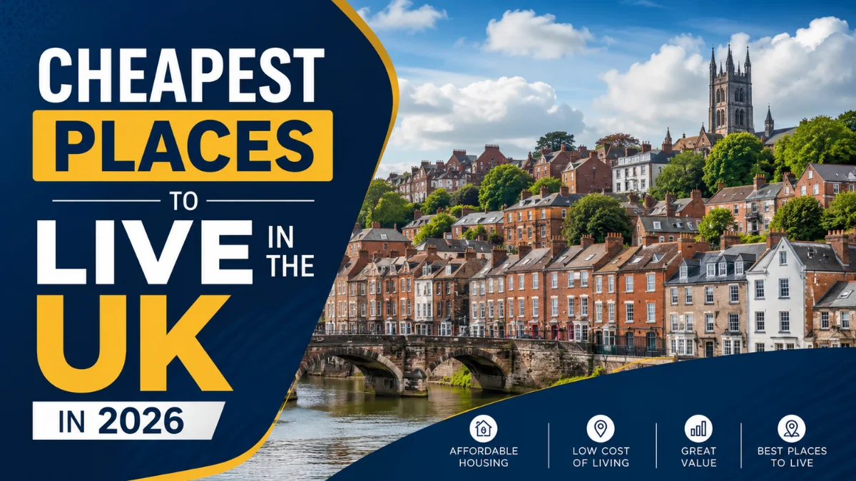 Cheapest places to live in the UK in 2026