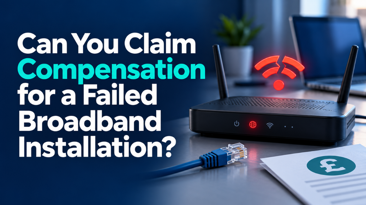failed broadband installation compensation